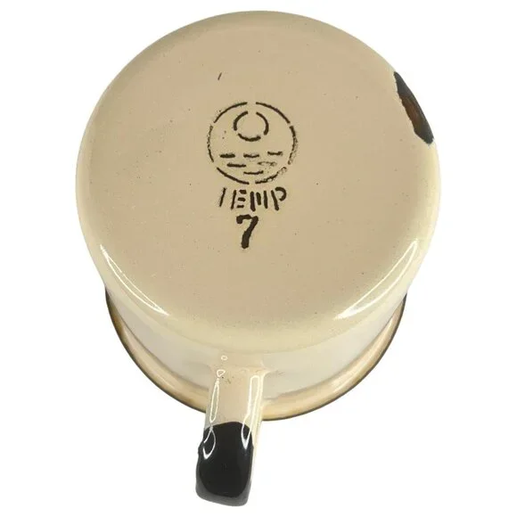 Vintage Enamel Childrens Mug Donkey Playing Cello Cup Novelty - Picture 7 of 10